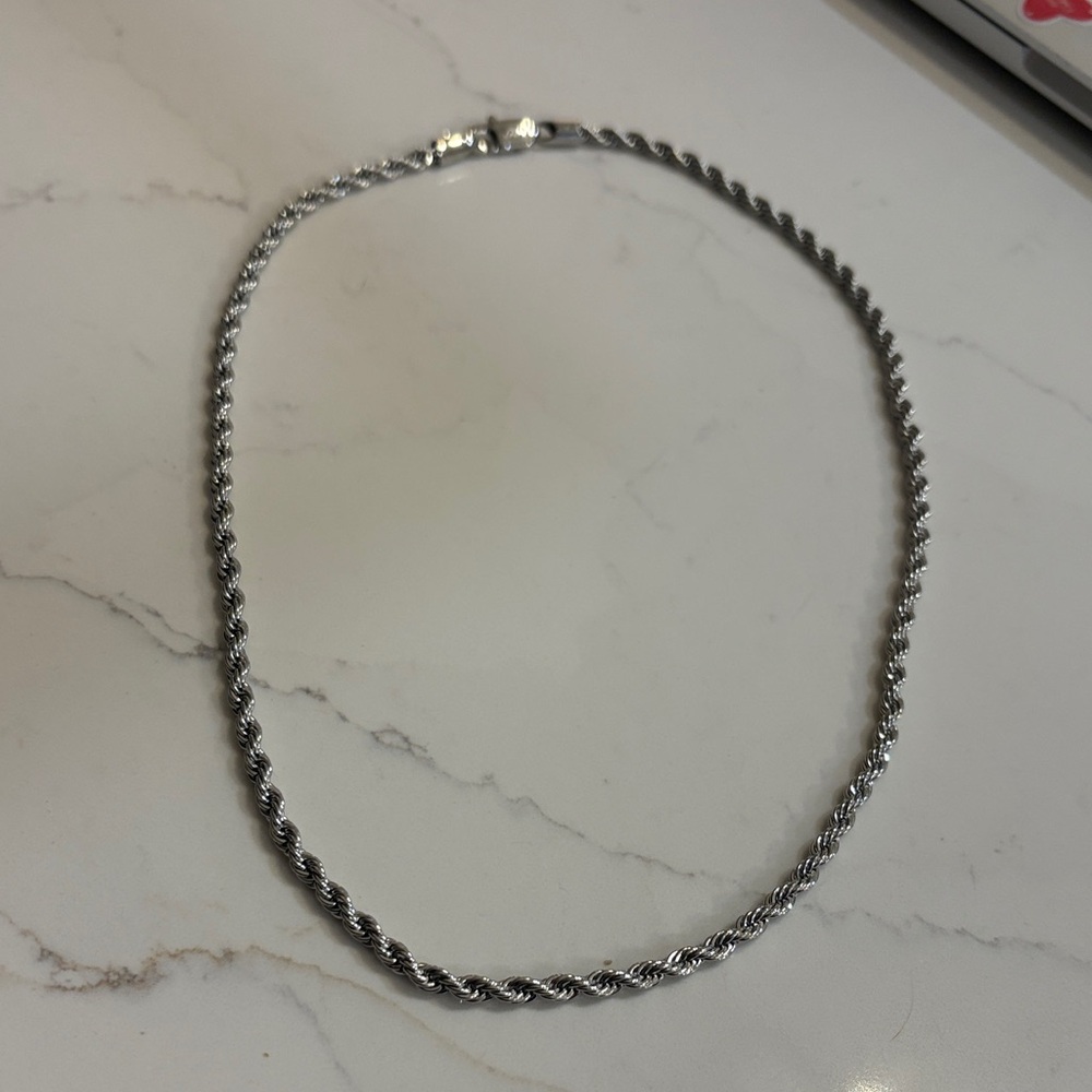 4MM rope chain necklace
